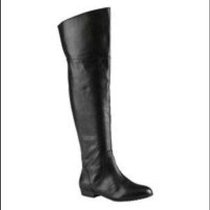 ALDO Genuine Leather Over the Knee High Riding Boots